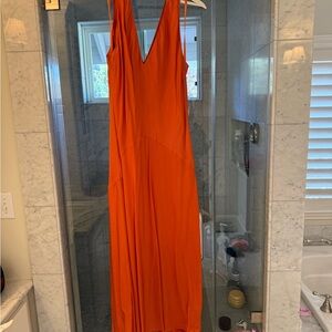 Orange Sleeveless Dress